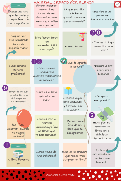 Propuesta Flying books día del libro 2019